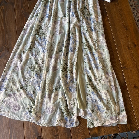 Baltic Born Florence Floral Maxi Dress in Sage Floral Smocked Bodice Size Medium - Picture 6 of 13